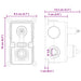 Sistem de duș încastrat (pătrat) Auriu Oțel Inoxidabil 201 - WALTI WALTI