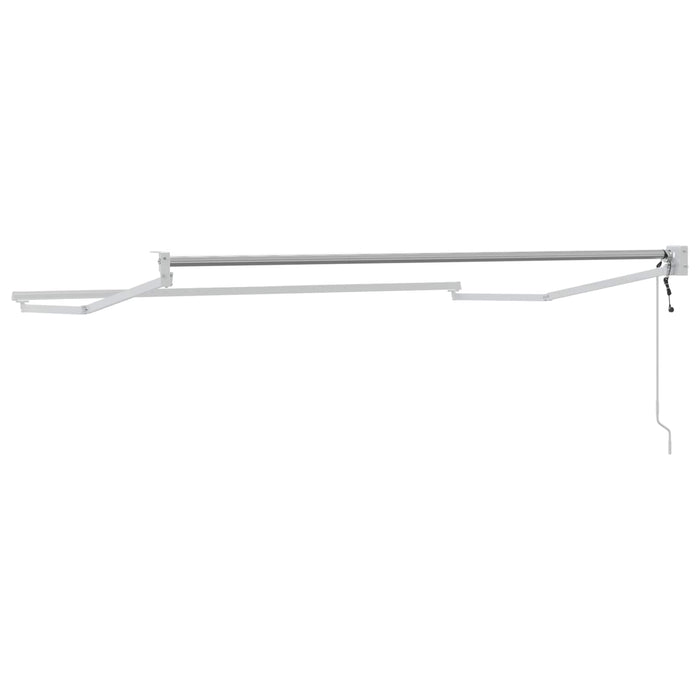 Cadru copertină retractabil electric Alb 3,5 x 2 m Aluminiu - WALTI WALTI