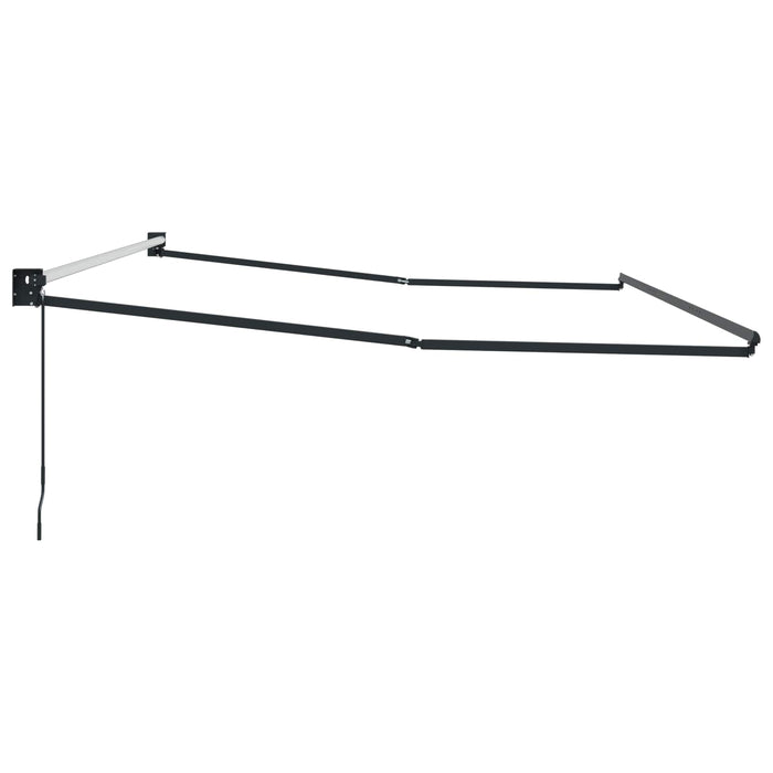 Cadru pentru cort retractabil manual Antracit 4 x 2 m Aluminiu - WALTI WALTI