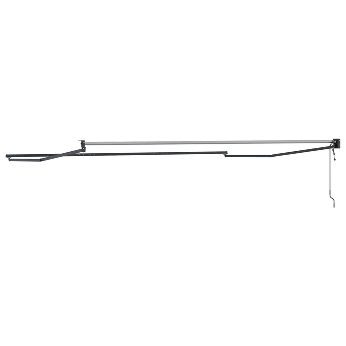 Cadru copertină retractabil electric Antracit 4 x 2 m Aluminiu - WALTI WALTI