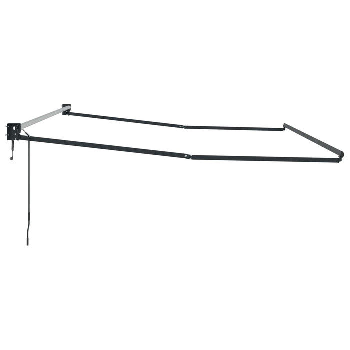 Cadru copertină retractabil electric Antracit 4 x 2 m Aluminiu - WALTI WALTI