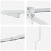 Cadru copertină retractabil electric Alb 3,5 x 2 m Aluminiu - WALTI WALTI