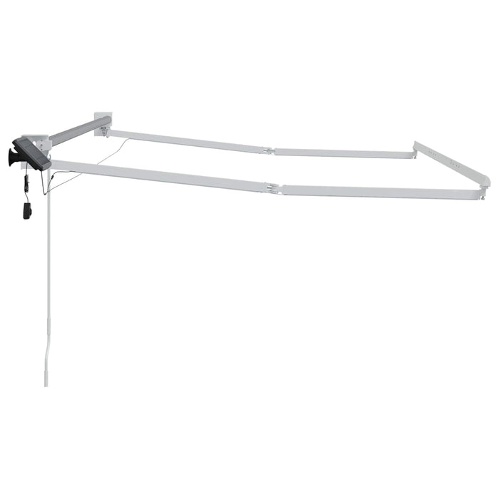 Cadru copertină retractabil electric Alb 3,5 x 2 m Aluminiu - WALTI WALTI