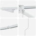 Cadru copertină retractabil electric Alb 4 x 2 m Aluminiu - WALTI WALTI