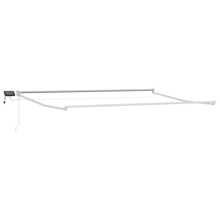 Cadru copertină retractabil electric Alb 4 x 2 m Aluminiu - WALTI WALTI