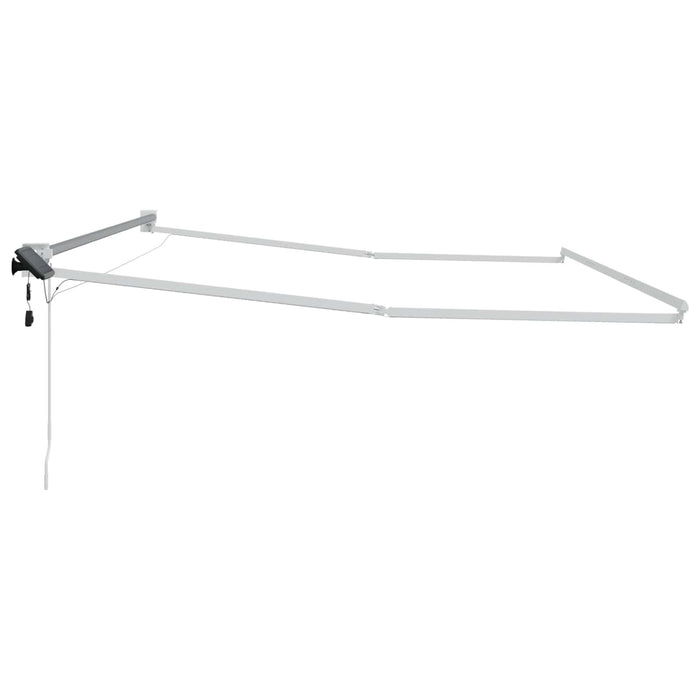 Cadru copertină retractabil electric Alb 4 x 2 m Aluminiu - WALTI WALTI