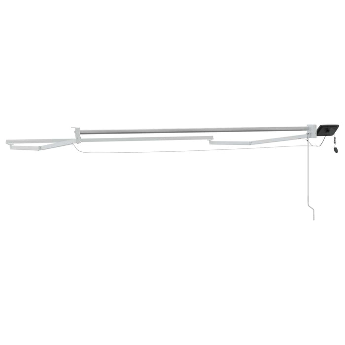 Cadru copertină retractabil electric Alb 3 x 2,5 m Aluminiu - WALTI WALTI