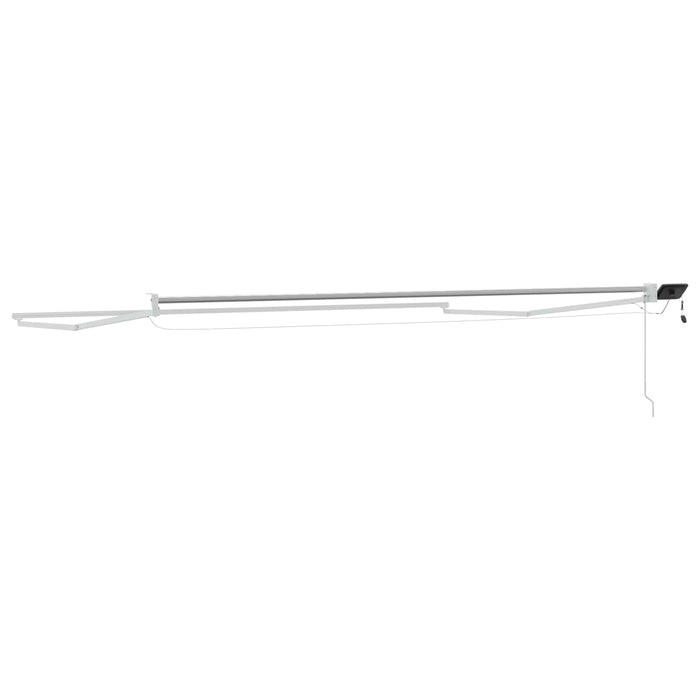 Cadru copertină retractabil electric Alb 4,5 × 3 m Aluminiu - WALTI WALTI