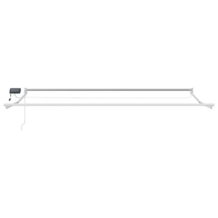 Cadru copertină retractabil electric Alb 4,5 × 3 m Aluminiu - WALTI WALTI