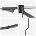 Cadru copertină retractabil electric Antracit 4 × 3 m Aluminiu - WALTI WALTI