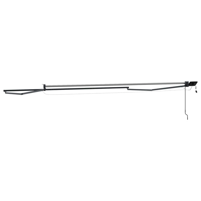 Cadru copertină retractabil electric Antracit 4 × 3 m Aluminiu - WALTI WALTI