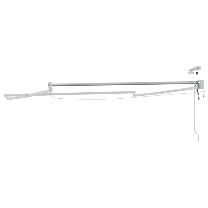 Cadru copertină retractabil electric Alb 2,5 x 2 m Aluminiu - WALTI WALTI