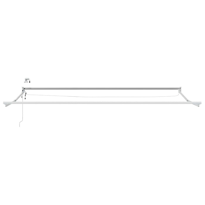 Cadru copertină retractabil electric Alb 4,5 × 3 m Aluminiu - WALTI WALTI