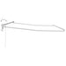 Cadru copertină retractabil electric Alb 4,5 × 3 m Aluminiu - WALTI WALTI
