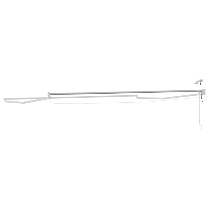 Cadru copertină retractabil electric Alb 5 x 3 m Aluminiu - WALTI WALTI