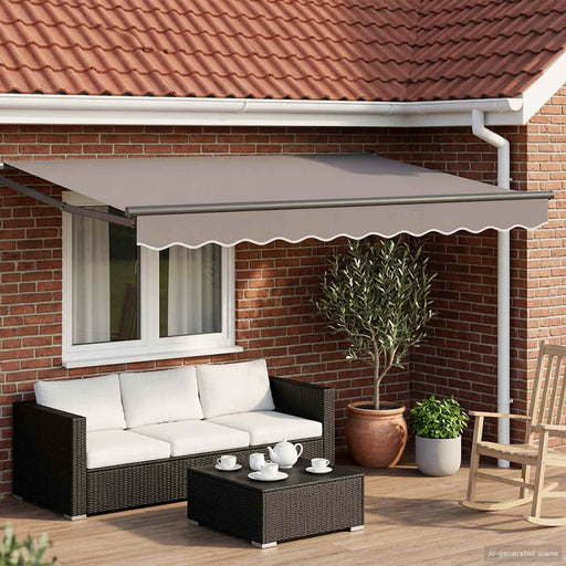 Cadru copertină retractabil electric Antracit 3,5 x 2 m - WALTI WALTI