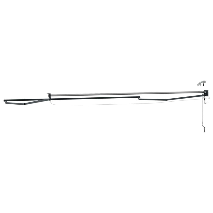 Cadru copertină retractabil electric Antracit 4 x 2 m Aluminiu - WALTI WALTI