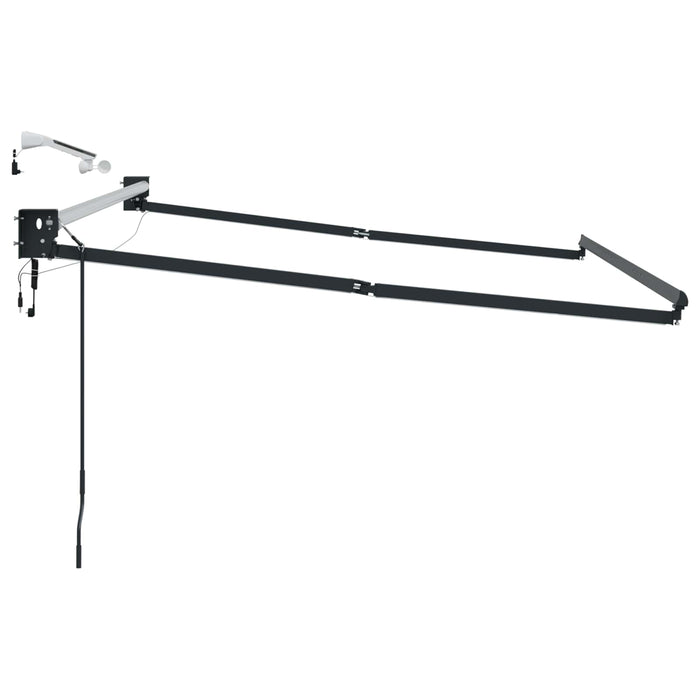 Cadru copertină retractabil electric Antracit 3,5 x 2,5 m - WALTI WALTI