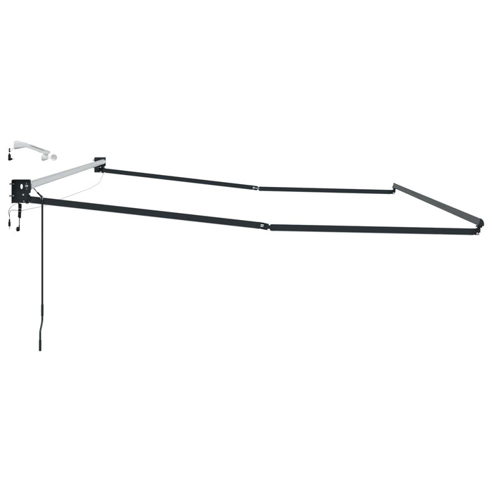 Cadru copertină retractabil electric Antracit 4,5 × 3 m - WALTI WALTI