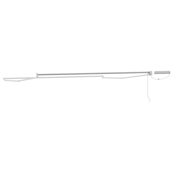 Cadru copertină retractabil electric Alb 4,5 × 3 m Oțel - WALTI WALTI