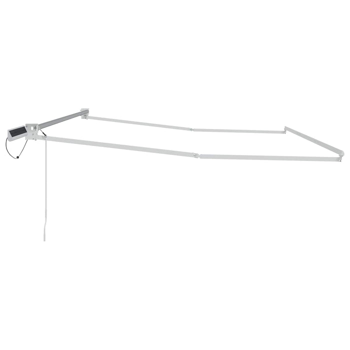 Cadru copertină retractabil electric Alb 5 x 3 m Oțel - WALTI WALTI