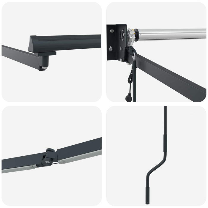 Cadru copertină retractabil electric Antracit aluminiu - WALTI WALTI