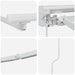Cadru manual de marchiză cu LED-uri Alb 4 × 3,5 m Aluminiu - WALTI WALTI