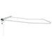 Cadru manual de marchiză cu LED-uri Alb 5 x 3 m Aluminiu - WALTI WALTI