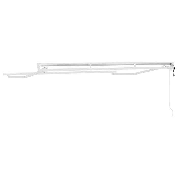 Cadru copertină retractabil electric Alb 3,5 x 2,5 m Oțel - WALTI WALTI
