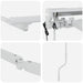 Cadru copertină retractabil electric Ajustabil Alb 5 x 3 m Oțel - WALTI WALTI