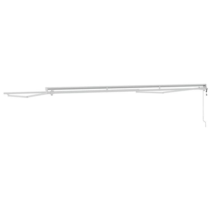 Cadru copertină retractabil electric Ajustabil Alb 5 x 3 m Oțel - WALTI WALTI