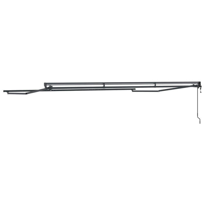 Cadru copertină retractabil electric Antracit 5 × 3,5 m Oțel - WALTI WALTI