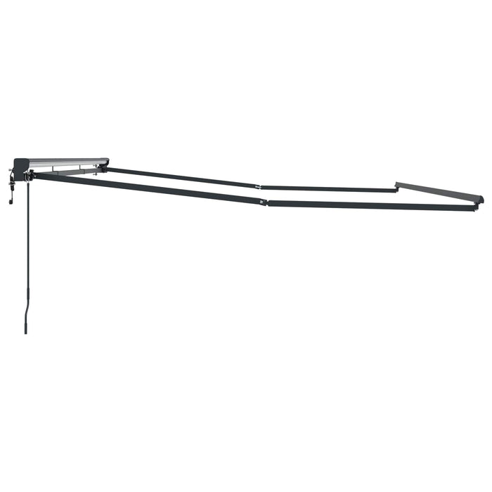 Cadru copertină retractabil electric Antracit 5 × 3,5 m Oțel - WALTI WALTI