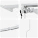 Cadru de copertină electrică cu LED-uri Alb 3 x 2,5 m Aluminiu - WALTI WALTI