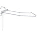 Cadru de copertină electrică cu LED-uri Alb 3 x 2,5 m Aluminiu - WALTI WALTI