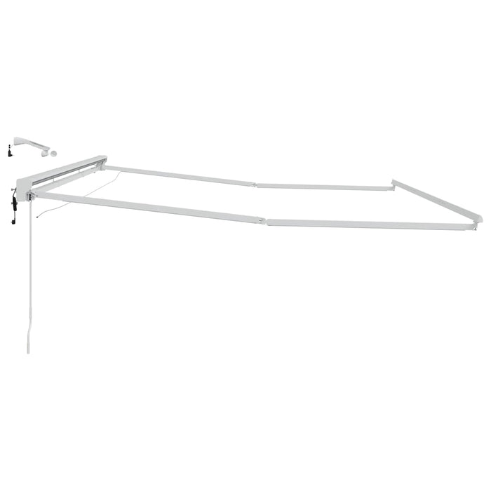 Cadru de copertină electrică cu LED-uri Alb 4,5 × 3,5 m - WALTI WALTI