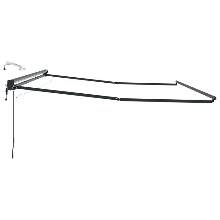 Cadru de copertină electrică cu LED-uri Antracit 5 × 3,5 m - WALTI WALTI