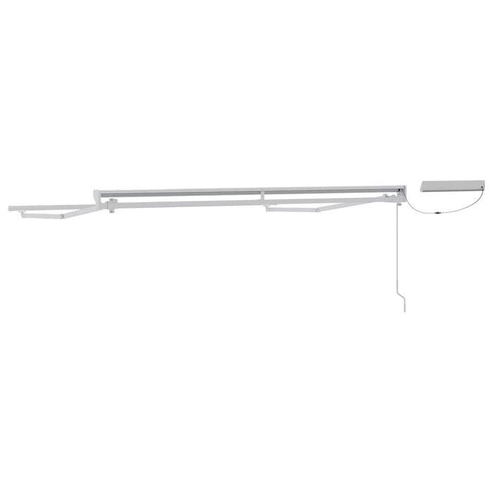 Cadru copertină retractabil electric Alb 3 x 2,5 m Oțel - WALTI WALTI