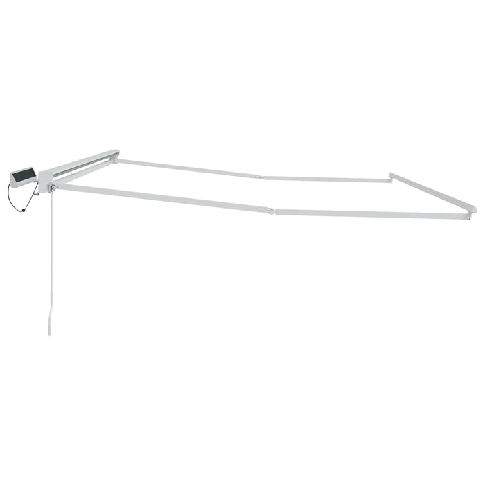 Cadru copertină retractabil electric Alb 4 × 3 m Oțel - WALTI WALTI