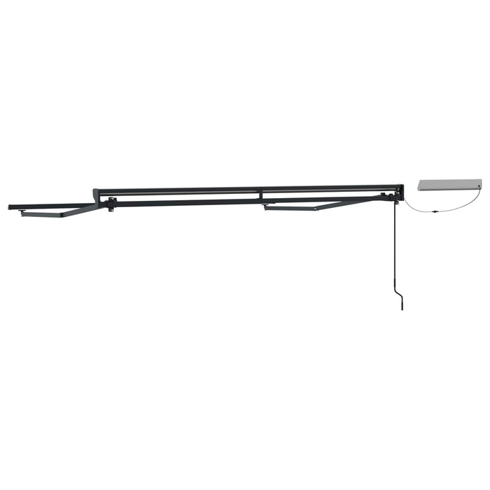 Cadru copertină retractabil electric Antracit 3,5 x 2 m Oțel - WALTI WALTI