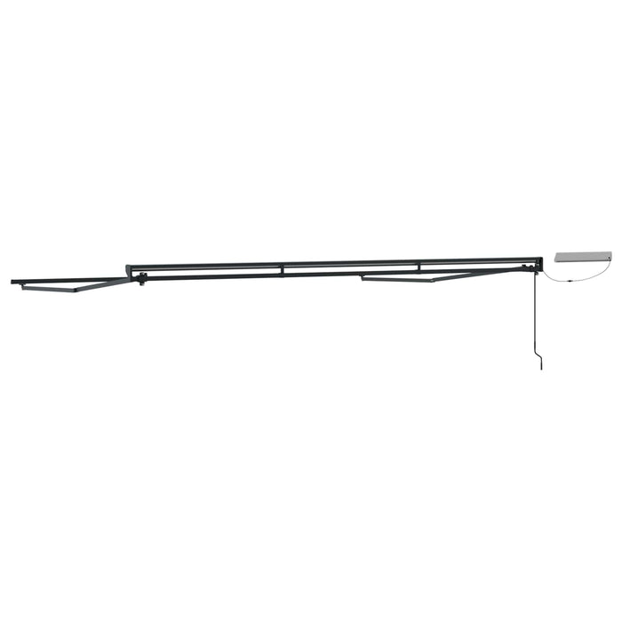 Cadru copertină retractabil electric Antracit 4,5 × 3 m Oțel - WALTI WALTI