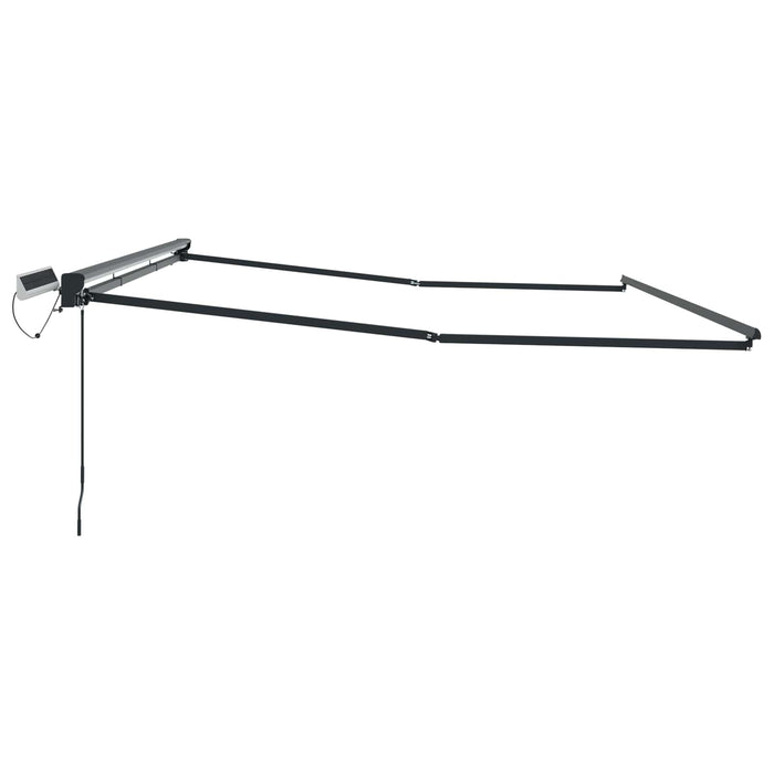 Cadru copertină retractabil electric Antracit 4,5 × 3 m Oțel - WALTI WALTI
