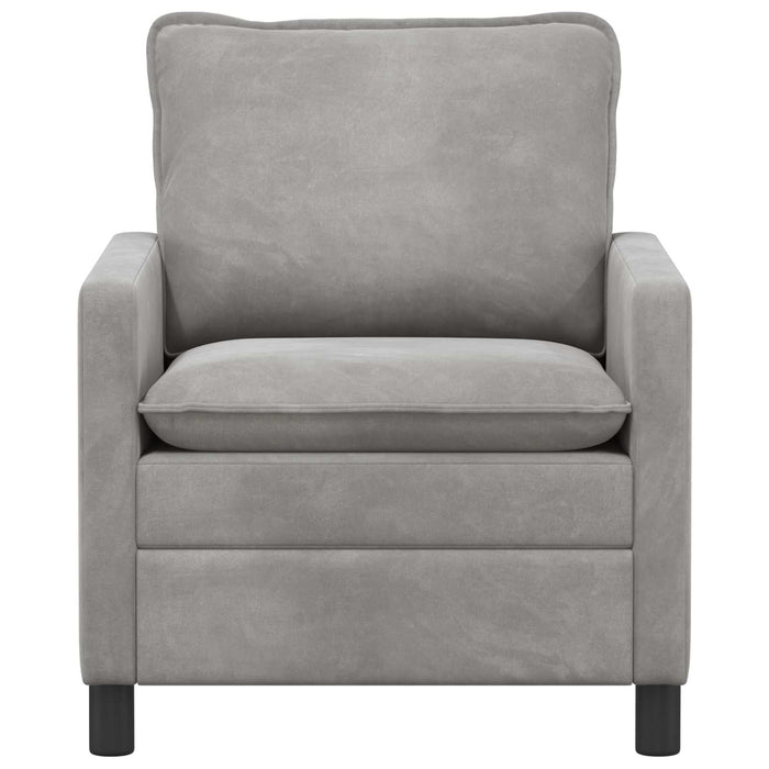 Canapea Gri deschis 76 x 81 x 87,5 cm Catifea - WALTI WALTI