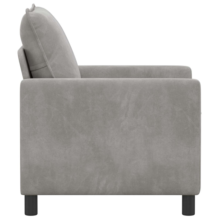 Canapea Gri deschis 76 x 81 x 87,5 cm Catifea - WALTI WALTI
