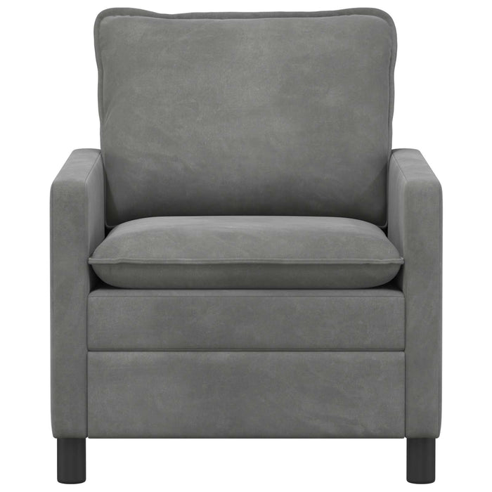 Canapea Gri închis 76 x 81 x 87,5 cm Catifea - WALTI WALTI