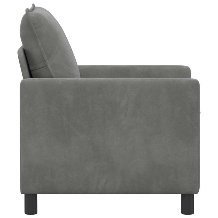 Canapea Gri închis 76 x 81 x 87,5 cm Catifea - WALTI WALTI