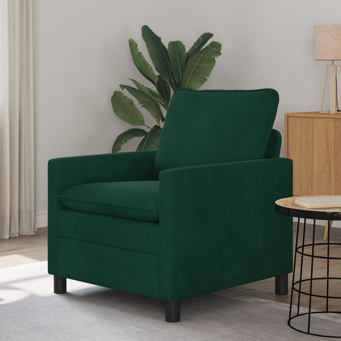 Canapea Verde închis 76 x 81 x 87,5 cm Catifea - WALTI WALTI