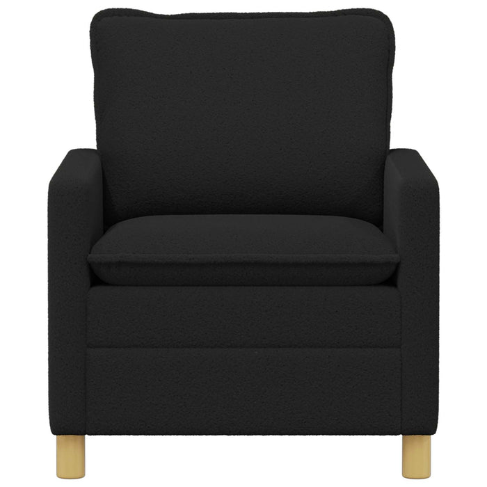 Canapea Negru 76 x 81 x 87,5 cm Țesătură - WALTI WALTI