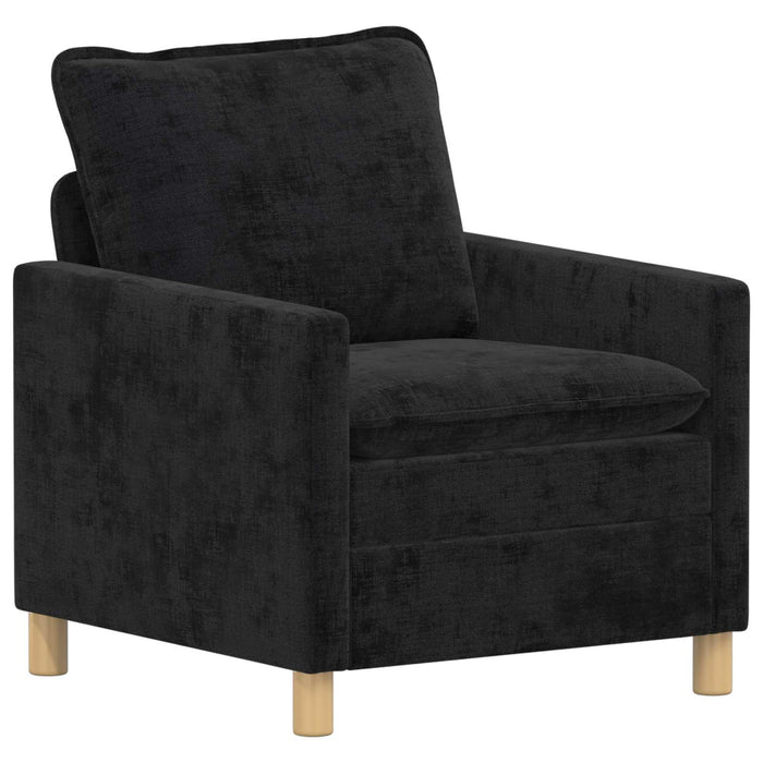 Canapea Negru 76 x 81 x 87,5 cm Poliester - WALTI WALTI