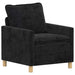 Canapea Negru 76 x 81 x 87,5 cm Poliester - WALTI WALTI